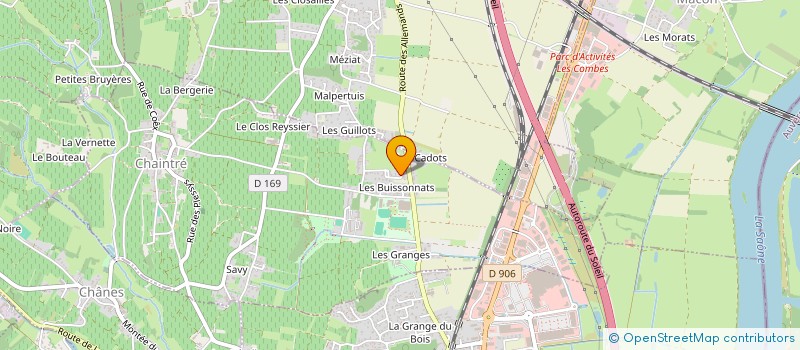 localisation de l'entreprise MS COFFRAGE 71  CHAINTRE