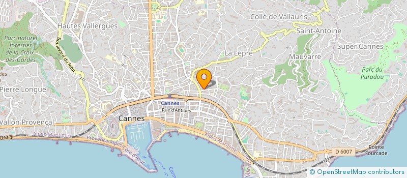 localisation de l'entreprise MS COIFFURE à CANNES
