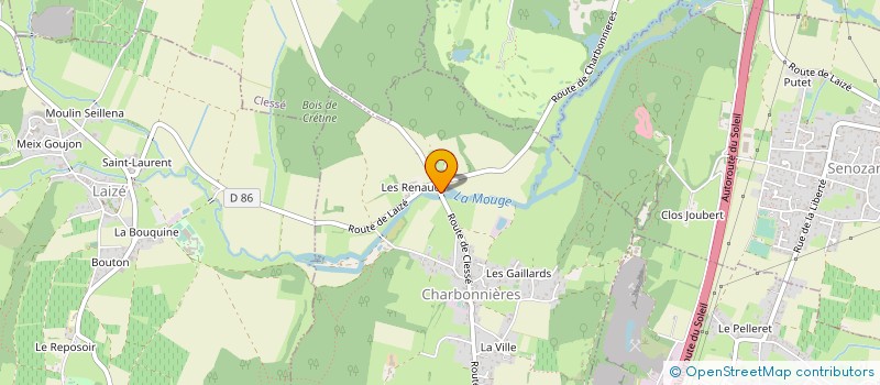 localisation de l'entreprise MS COIFFURE  CHARBONNIERES