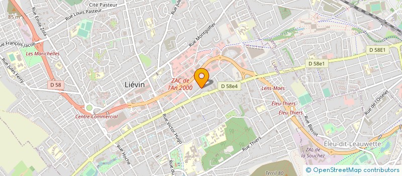 localisation de l'entreprise MS COMPOSITES à LIEVIN