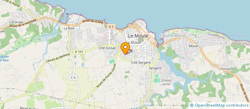 localisation de l'entreprise MS CONFORT à LE MOULE