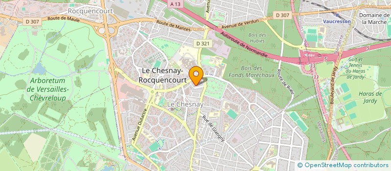 localisation de l'entreprise MS CONSEIL  LE CHESNAY-ROCQUENCOURT