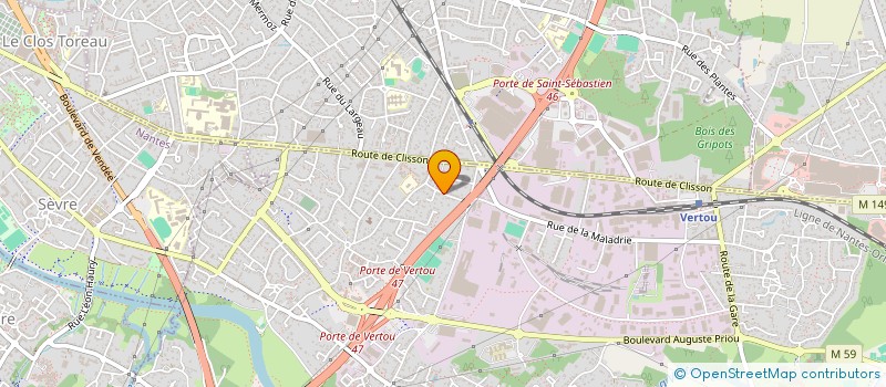 localisation de l'entreprise MS CONSTRUCTION  VERTOU