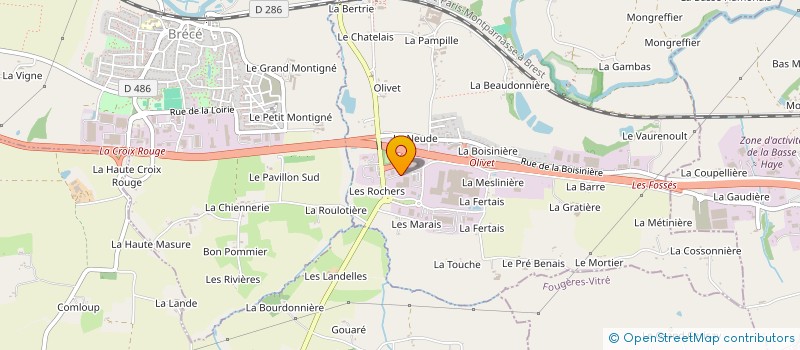 localisation de l'entreprise MS CONSTRUCTION  BRECE