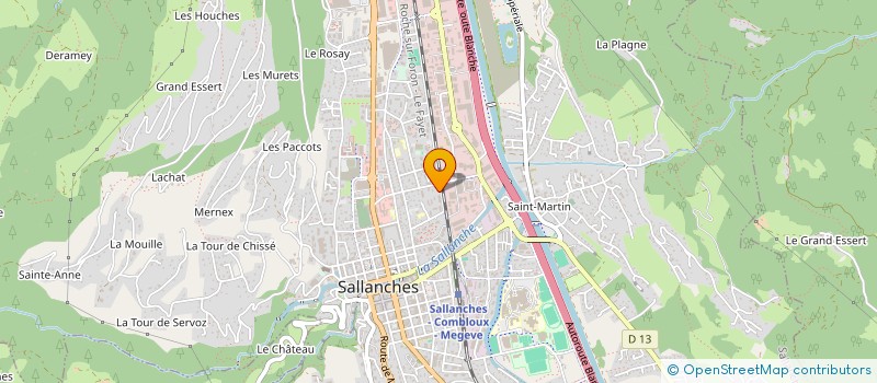 localisation de l'entreprise MS CONSTRUCTION  SALLANCHES