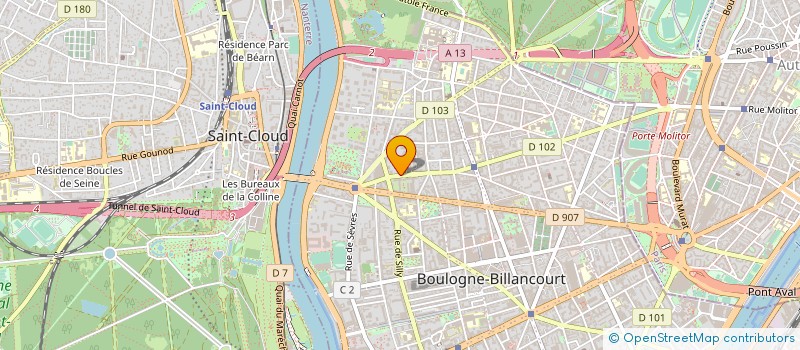localisation de l'entreprise MS CONSULTING à BOULOGNE-BILLANCOURT