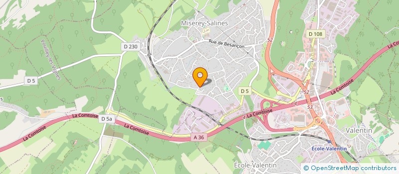 localisation de l'entreprise MS CONSULTING  MISEREY-SALINES