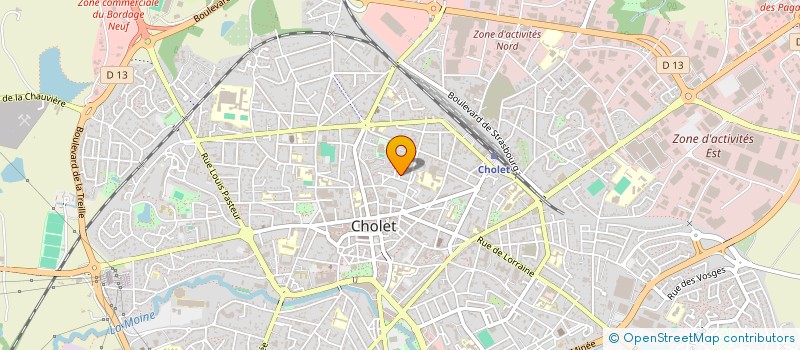 localisation de l'entreprise MS COURTIER EN TRAVAUX à CHOLET