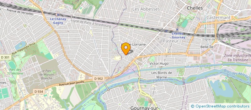 localisation de l'entreprise MS CREATION  CHELLES