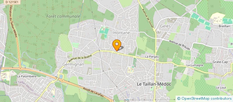 localisation de l'entreprise MS DE LISTRAC  LE TAILLAN-MEDOC