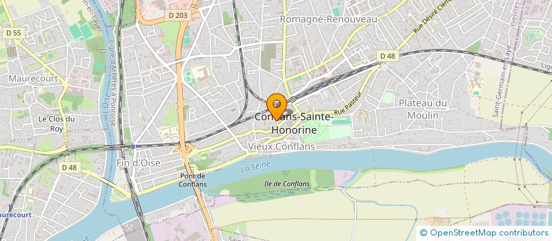 localisation de l'entreprise MS DECO à CONFLANS-SAINTE-HONORINE