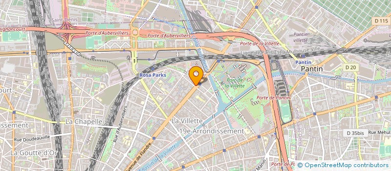 localisation de l'entreprise MS DECORS à PARIS
