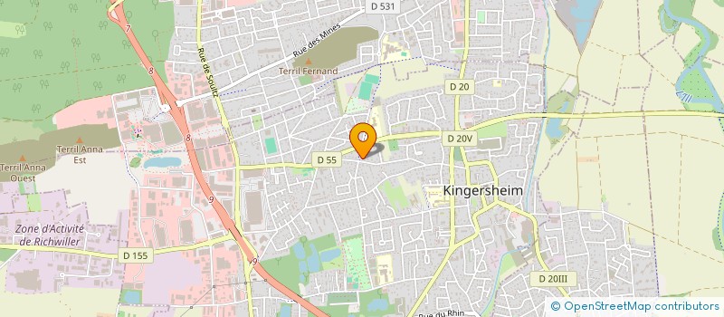 localisation de l'entreprise MS DIAG  KINGERSHEIM