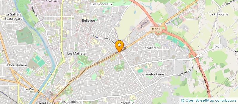 localisation de l'entreprise MS DISTRI à LE MANS