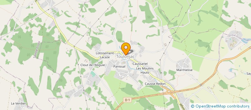 localisation de l'entreprise MS.DISTRIBUTION à TOULONJAC