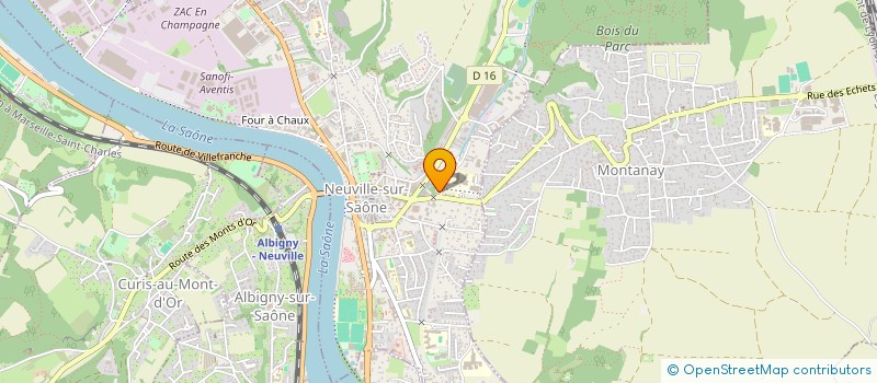 localisation de l'entreprise MS-DOS  NEUVILLE-SUR-SAONE