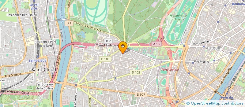 localisation de l'entreprise MS DRIVER à BOULOGNE-BILLANCOURT