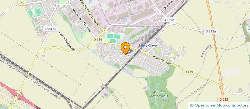 localisation de l'entreprise MS DRIVER  MITRY-MORY