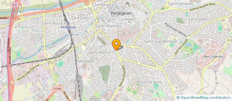 localisation de l'entreprise MS DURAN à PERPIGNAN