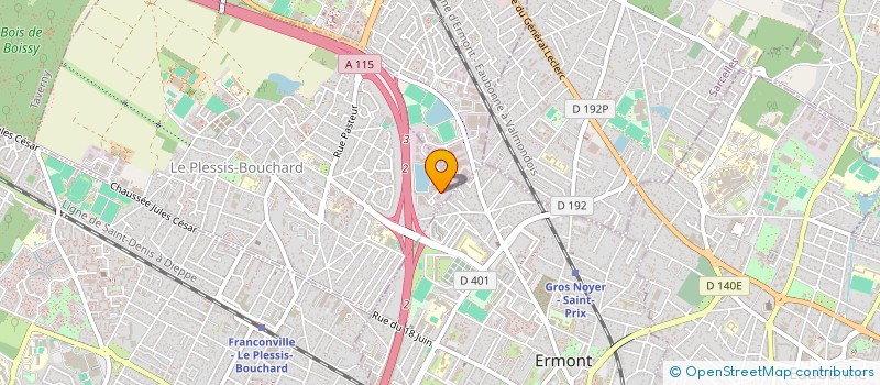 localisation de l'entreprise MS EBENISTERIE à LE PLESSIS-BOUCHARD