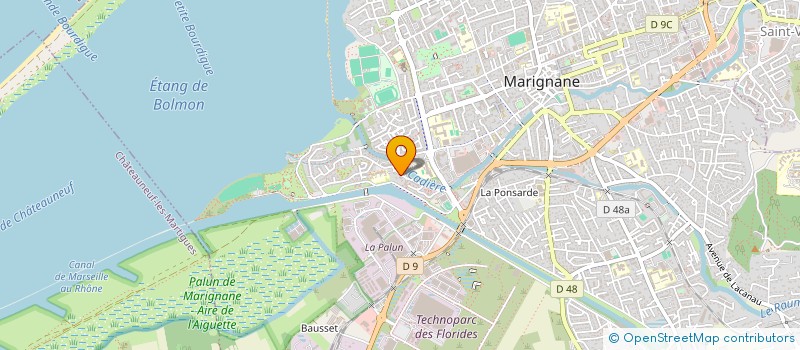 localisation de l'entreprise MS ELEC à MARIGNANE