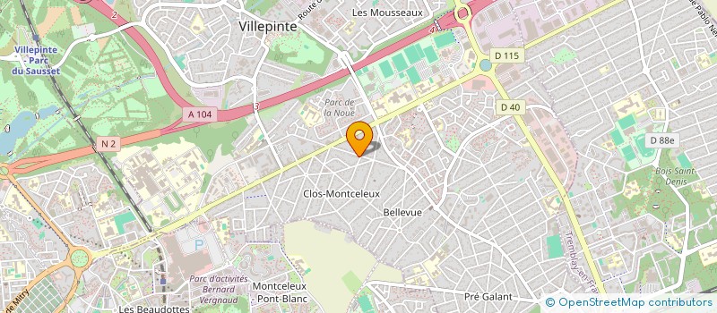 localisation de l'entreprise MS ELEC  VILLEPINTE