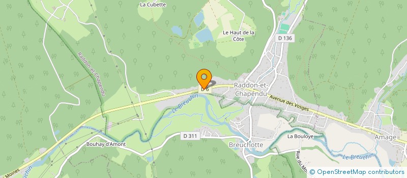 localisation de l'entreprise MS ELEC & DOMOTIQUE  RADDON-ET-CHAPENDU