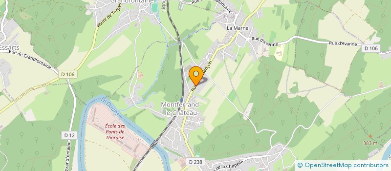 localisation de l'entreprise MS ELECTRICITE PLOMBERIE  MONTFERRAND-LE-CHATEAU