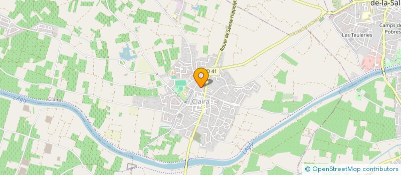 localisation de l'entreprise MS ENTREPRISE  CLAIRA