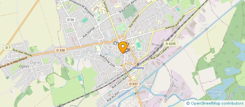 localisation de l'entreprise MS EQUIPEMENT à CHAUNY