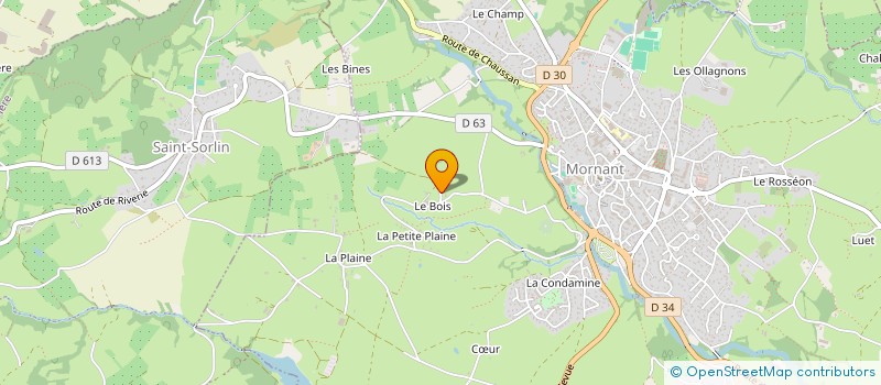 localisation de l'entreprise MS ETANCHEITE  MORNANT