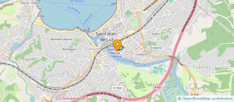 localisation de l'entreprise MS EXPLOITATION  SAINT-JEAN-DE-LUZ