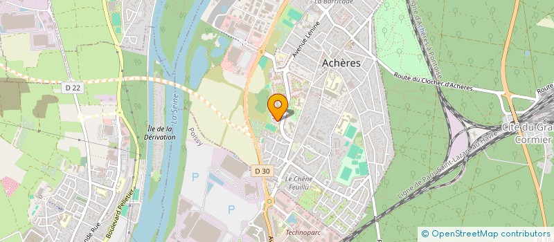 localisation de l'entreprise MS FERNANDES  ACHERES