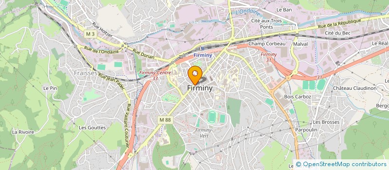 localisation de l'entreprise MS FOOD 42  FIRMINY