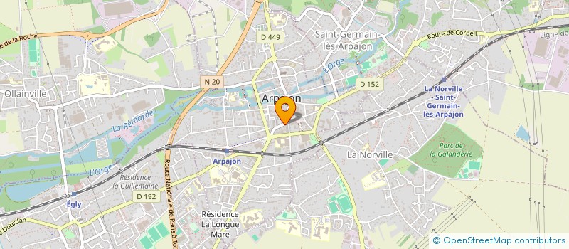 localisation de l'entreprise MS FOOD à ARPAJON