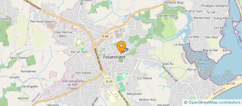 localisation de l'entreprise MS FOUESNANT  FOUESNANT