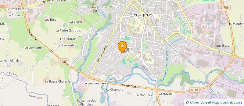 localisation de l'entreprise MS FOUGERES VITRE  FOUGERES