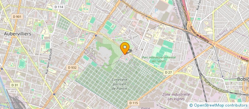 localisation de l'entreprise MS & FRERES  PANTIN