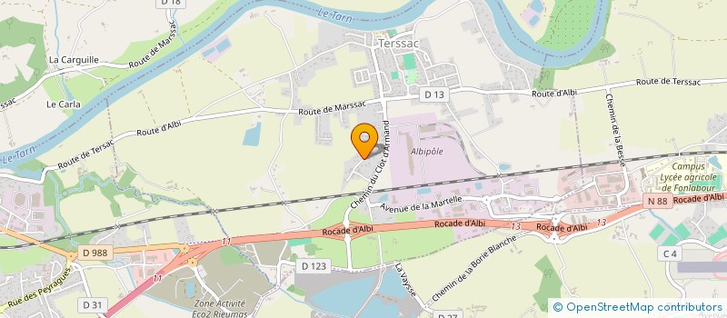 localisation de l'entreprise MS-GC  TERSSAC