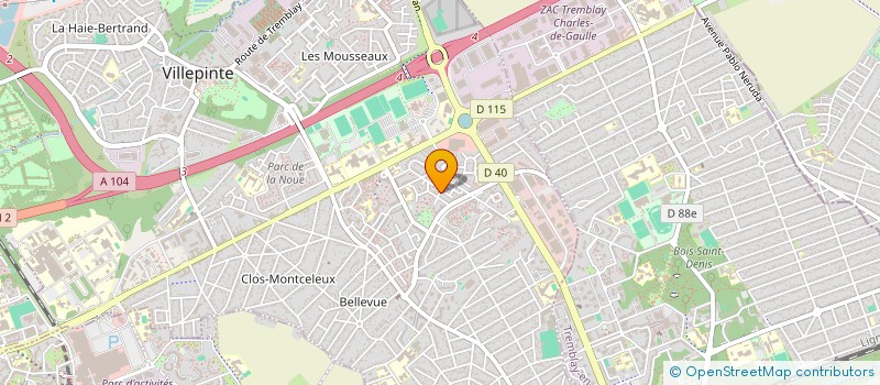 localisation de l'entreprise MS GESCO  VILLEPINTE