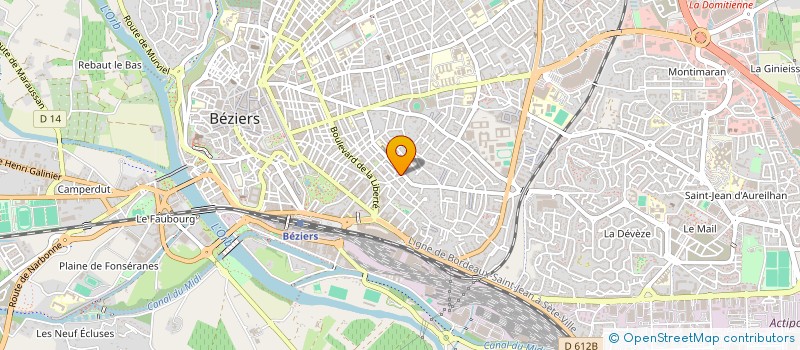 localisation de l'entreprise MS GESTION 34  BEZIERS