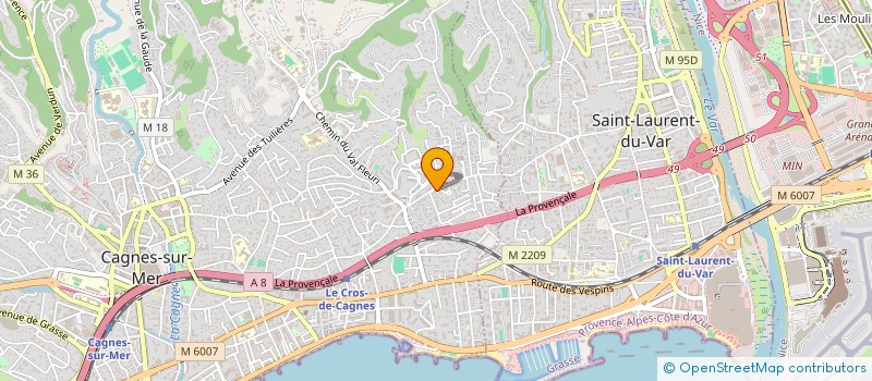 localisation de l'entreprise MS GESTION  CAGNES-SUR-MER