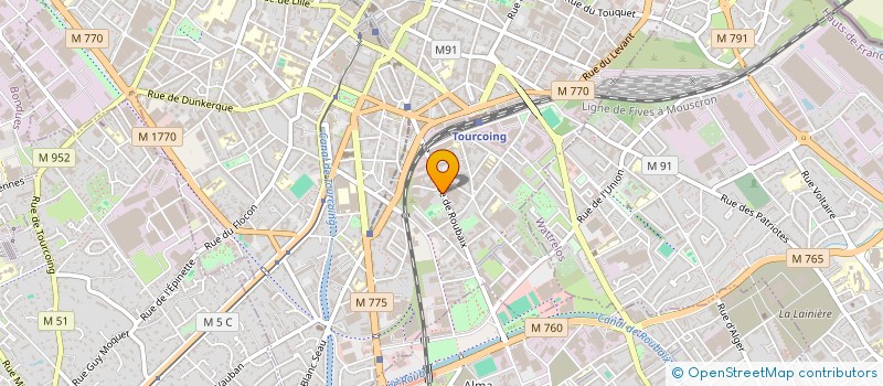 localisation de l'entreprise MS HABITAT  TOURCOING