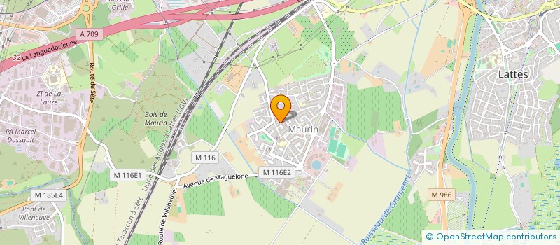 localisation de l'entreprise MS HABITAT à LATTES