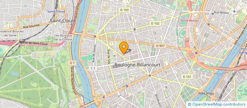 localisation de l'entreprise MS HOLDING à SAINT-CLOUD