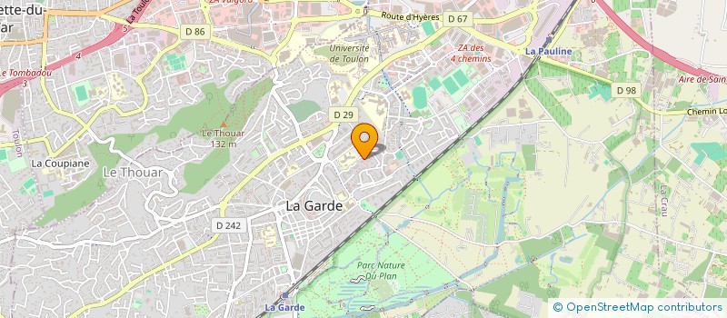 localisation de l'entreprise MS HOLDING  LA GARDE