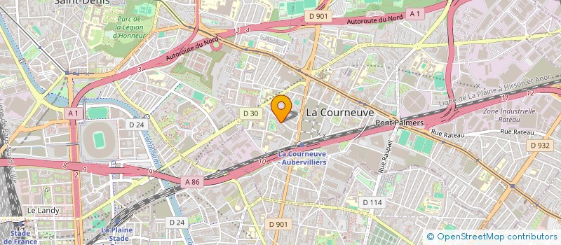 localisation de l'entreprise MS HOUSING à LA COURNEUVE