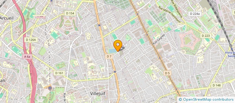 localisation de l'entreprise MS IMMO à VILLEJUIF