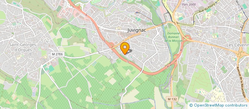 localisation de l'entreprise MS IMMO  JUVIGNAC