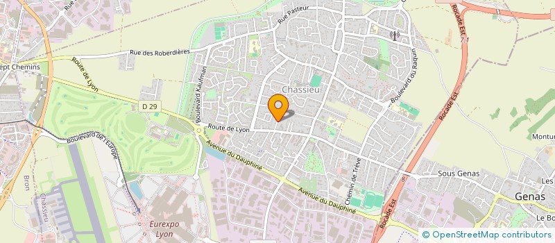 localisation de l'entreprise MS IMMO  CHASSIEU